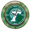 Tulane University Neon Clock - 14"