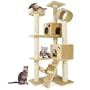 Happypet� CAT003 Kratzbaum Katzenbaum mittelhoch 1,60 hoch Beige