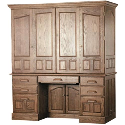antique-Solid Wood Computer Armoire, cabinet, home furniture, classic furniture