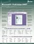 Microsoft Publisher 2007 Quick Reference Card - Handy Durable Tri-Fold MS Publisher 2007 Tip & Tricks Guide. 6 Total Pages. Stores Easily. Ultimate Reference for Shortcuts, Tips & Cheats for MS Publisher 2007. (Software Quick Reference Cards)