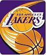 Los Angeles Lakers Royal Plusch Raschel Throw Blanket - NBA Basketball Fan Shop Team Merchandise