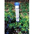 Gro�er Regenmesser mit Garten-Thermometer und Halterung