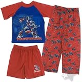 Transformers Optimus Prime Blue and Red Three Piece Pajamas for Boys
