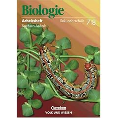 Biologie - Ausgabe Volk und Wissen - Sekundarschule Sachsen-Anhalt: Biologie Band 2, Ausgabe f�r die Neuen Bundesl�nder, Arbeitsheft, Ausgabe Sachsen-Anhalt, Klasse 7/8