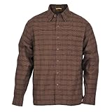 Royal Robbins Men's Banks Island Plaid Long Sleeve Shirt,Acorn,Small