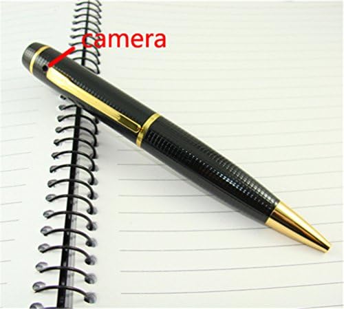 YYCAM Hidden Camera Pen with 8GB Memory Card + 1280*720P HD Micro Mini Camera DVR Gadget Pen Camcorder Audio Video Recorder Cam Photo PC Camera - Gold