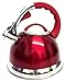 3.5 LITRE STAINLESS STEEL WHISTLING KETTLE RED