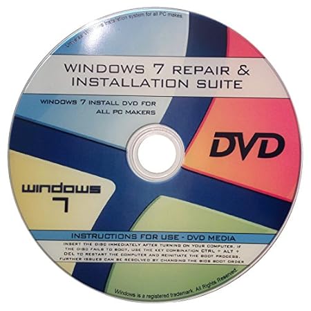 Windows 7 All ANY 32/64-bit Versions Ultimate, Home Premium, Sp1 New Full Re Install Operating System Boot Disc - Repair Restore Recover DVD