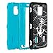 Note 4 Case, E LV Galaxy Note 4 Case Cover - Shock-Absorption / High Impact Resistant Full Body Hybrid Armor Protection Defender Case Cover for Samsung Galaxy Note 4 with 1 HD Screen Protector, 1 Stylus and 1 Microfiber Cleaning Cloth -ANCHOR BLUE