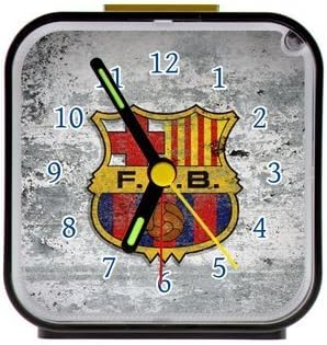Lucky whale Custom SPORT FC Barcelona Alarm Clock as a Nice Gift Black 3.27inch
