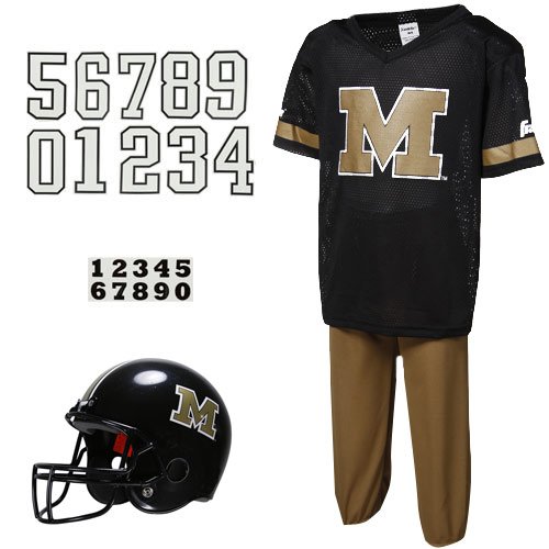 Franklin Sports NCAA Missouri Tigers Deluxe Youth Team Uniform Set, Small