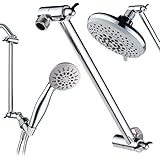 HotelSpa&reg; 11 Inch Solid Brass Height/Angle Adjustable Extension Arm for Perfect Height, Angle and Easy Reach of Any Showerhead
