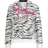 INFAMOUS Zebra & Skulls Girls Hoodie - White