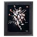 Michael Jordan Framed Autographed/Hand Signed Chicago Bulls White Jersey Collage 16x20 Photo - (UDA)