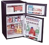 CP-35BLL 18 3/4″ Two-Door Compact 2.9 cu. ft. Refrigerator in Black w/Automatic Defrost Fresh Food Section Manual Defrost Freezer