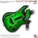 Colorburst Green WraptorSkinz Skin fits Guitar Hero World Tour Guitar for Nintendo Wii (GUITAR NOT INCLUDED)
