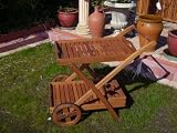 Servierwagen, Teewagen, Eukalyptus-Holz