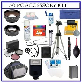 30 PC Ultimate Super Savings Deluxe Accessory Kit, Includes Flash, Lenses, Filters, and a... by Nikon