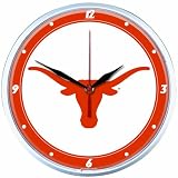 NCAA Texas Longhorns Round Clock