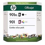 HP 901XL Black and 901 Color Inkjet Cartridges