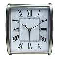 Retro Alarm Clock - Brushed Silver