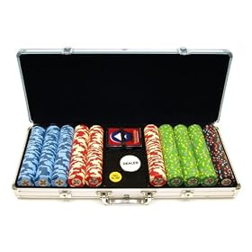 Trademark 10-PANPS-5001S 500 PaulsonR National Poker Series Chips w/Aluminum Case