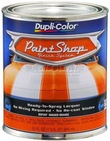 Dupli-Color Paint Shop Finish System Base Coat Hugger Orange 32 Oz. Quart - Lot of 2