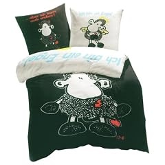 Herding 467302050 Sheepworld Bettw�sche Engel und Teufel, Biber, 80+80 cm / 135+200 cm