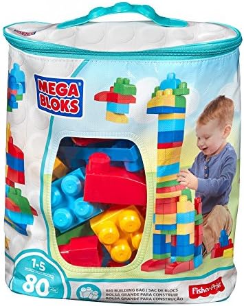 Hot Wheels Mega Bloks Big Building Bag Classic Building Set (80-Piece)