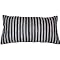 Felt Technique Pillow - Black/ Grey (12 x 22")