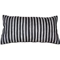 Felt Technique Pillow - Black/ Grey (12 x 22")