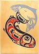 Smoked Salmon Two Salmon Design Sockeye Style, 4 oz