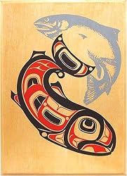 Smoked Salmon Two Salmon Design Sockeye Style, 4 oz