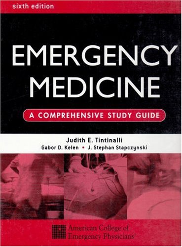 image of Emergency Medicine: A Comprehensive Study Guide 6th edition