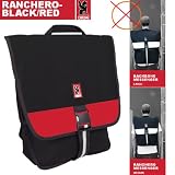 【CHROME BACK PACK/Mサイズ】バッグパック RANCHERO　BK/RD 左かけの画像