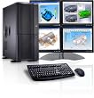 CybertronPC PROFESSIONAL WORKSTATION Q6600, Intel Core 2 Quad 6600, 4GB DDR2, 74GB Raptor 10k RPM HDD, 20X LightScribe DVD&plusmn;RW, Quadro NVS 440, 600 Watt Power Supply, MS Windows XP Pro 64-bit Edition (32-Bit compatible), 1 Year Parts & Labor Warranty