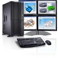 CybertronPC PROFESSIONAL WORKSTATION Q6600, Intel Core 2 Quad 6600, 4GB DDR2, 74GB Raptor 10k RPM HDD, 20X LightScribe DVD�RW, Quadro NVS 440, 600 Watt Power Supply, MS Windows XP Pro 64-bit Edition (32-Bit compatible), 1 Year Parts & Labor Warranty