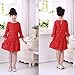 Girls Half Sleeve A-line Dresses Kids Summer Sundress One-piece Dress Skirt