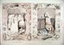1891 Good Girls Christmas Bad Scene Happy Sad Sepia
