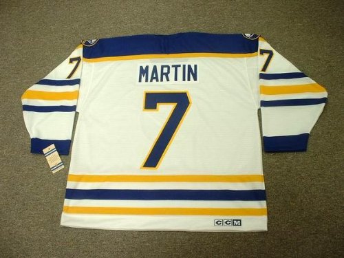Buy RICK MARTIN Buffalo Sabres 1980 CCM Vintage Throwback Home Hockey Jersey