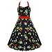50's Dress Halter Cherry Red - 4 (US), 10 (UK)