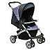 Dream On Me Lightweight Stroller with Peek A Boo Canopy, Black