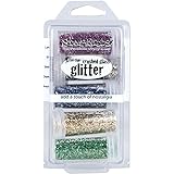 Stampendous Frantage Crushed Glass Glitter Kit for Arts and Crafts, Multi Color