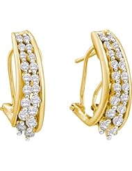 1.0CTW DIAMOND FASHION HOOPS