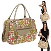 DANIEL RAY Shopper Tasche FLORA FLOWER Schultertasche Handtasche Sporttasche Reisetasche Weekender / SAND FLOWER