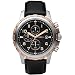 Fossil Men's FS4545 Black Leather Strap Black Analog Dial Chronograph Watch