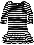 Gap Striped ruffle hem dress