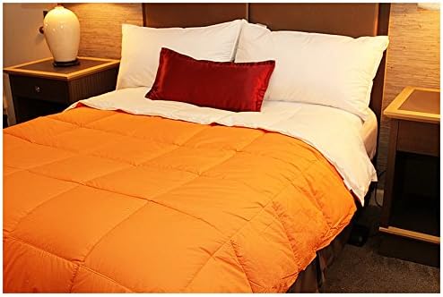 Black Friday Sales 15% Off Don't Miss It Nature Relax - All Season Aloe Vera Reversible Solid Color Comforter Orange / Lemon Chiffon (Twin)