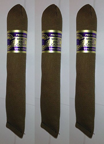 3 PACK EL GATO ECO GROWN PREMIUM GRADE CATNIP CIGAR CAT TOY MADE IN USA