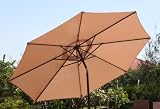 9' Outdoor Market Parasol Umbrella - Tan